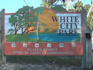 white city boat ramp sign fort pierce, florida